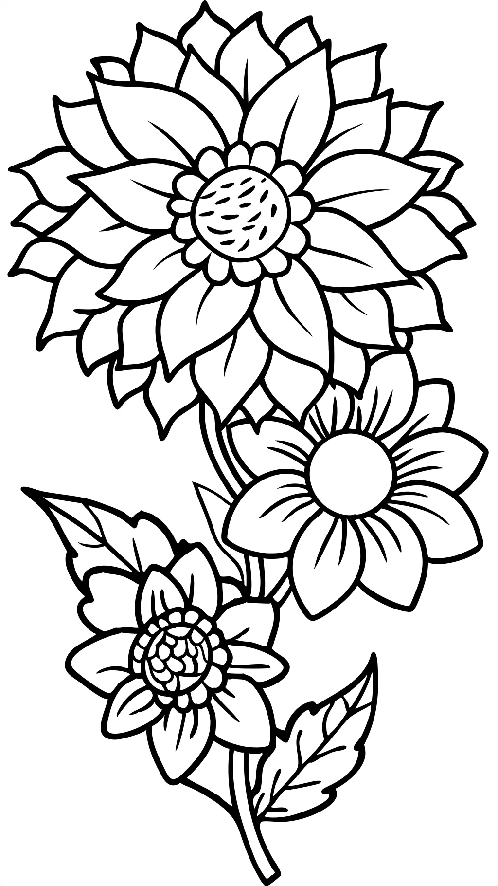 flower pictures coloring pages